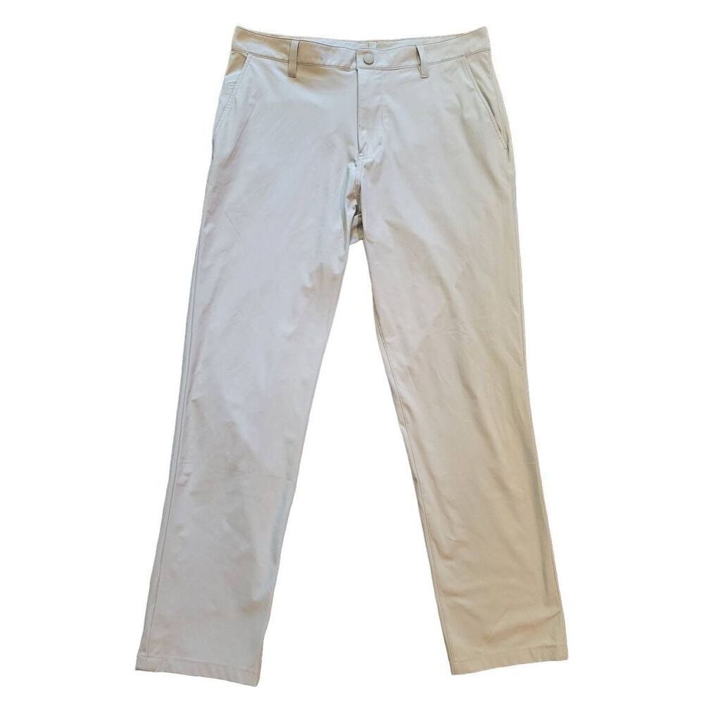 Rhone Pants Men's 33 Khaki Commuter Pant Classic Straight Leg Stretch